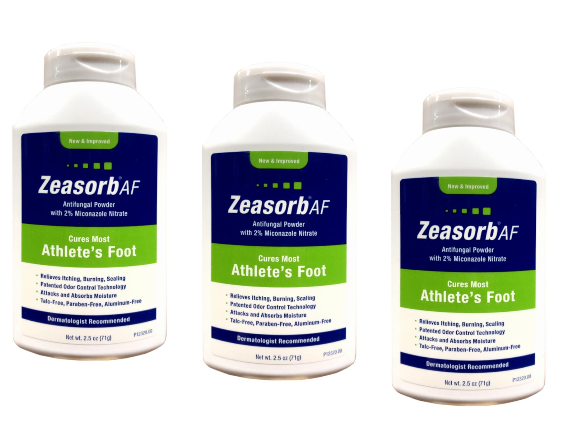 Zeasorb-AF Antifungal Powder 2.50 oz (Pack of 3)