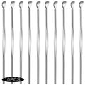 10pcs Sliver Metal Ear Cleaner Ear Pick Ear Spoon Earwax Curette Remover Earpick Tool Hanging Clean Tool for Ear Key Hanging Key