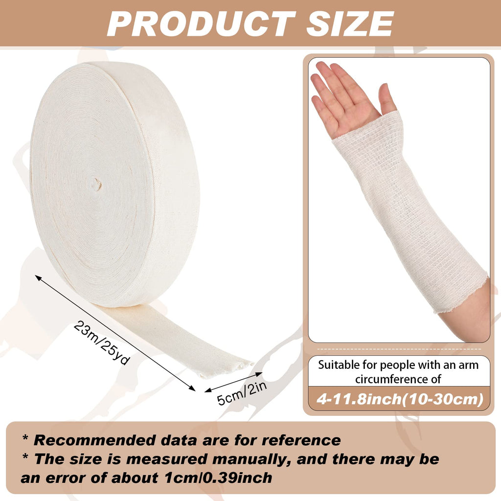 Nuanchu Cotton Stockinette Tubular Elastic Bandage Cast Sleeve Roll Elastic Wrap Tube Bandages Comfortable Cast Stockinette for