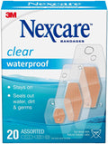 Nexcare Waterproof Clear Bandages Assorted 20 Each (Pack of 7)