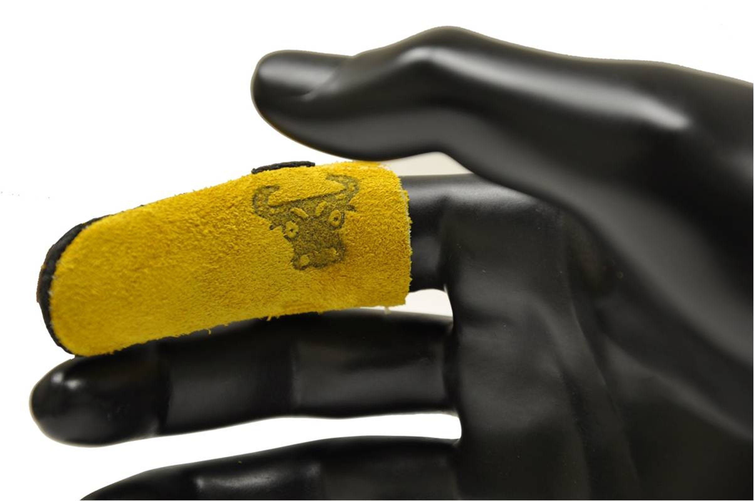 G & F Products G & F 8128L Cowhide Leather Finger Guard, Finger Protection, Size Large 10 pieces