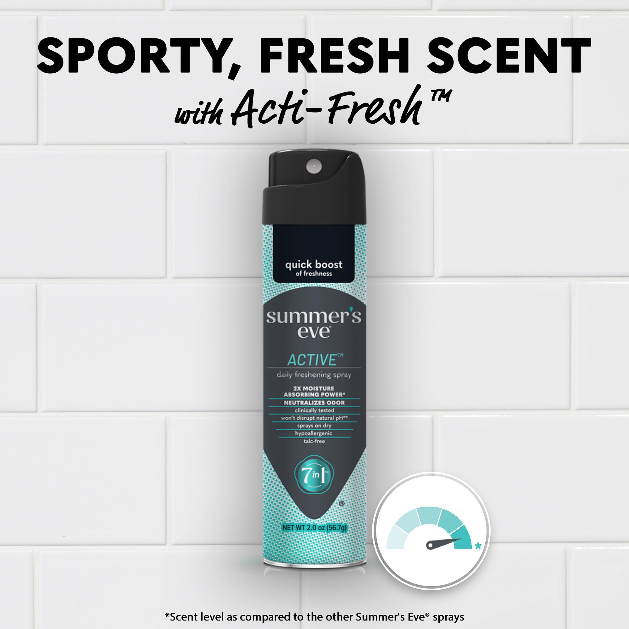 Summer's Eve Active Daily Perfomance Feminine Spray, 2 oz