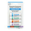 BoomBoom Nasal Stick (4 Pack) | Boosts Focus + Enhances Breathing | Provides Fresh Cooling Sensation | Aromatherapy Inhaler Made