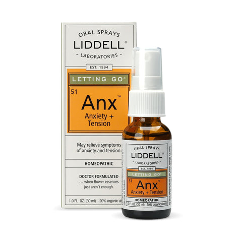 Liddell Letting Go - Homeopathic Remedies - Oral Spray for Symptoms of Anxiousness, Stress and Restlessness - Natural Calm Spray