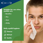 The Eye Doctor Tea Tree Oil Eyelid Wipes - 40 x Single Use Eye Cleaning Wipes for Daily Lid Care - Individual Preservative Free