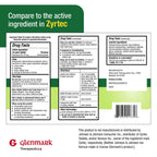 Glenmark Therapeutics 24-Hour Allergy Medicine, Cetirizine HCl USP, Antihistamine for Pollen, Hay Fever, Dry, Itchy Eyes, Allerg