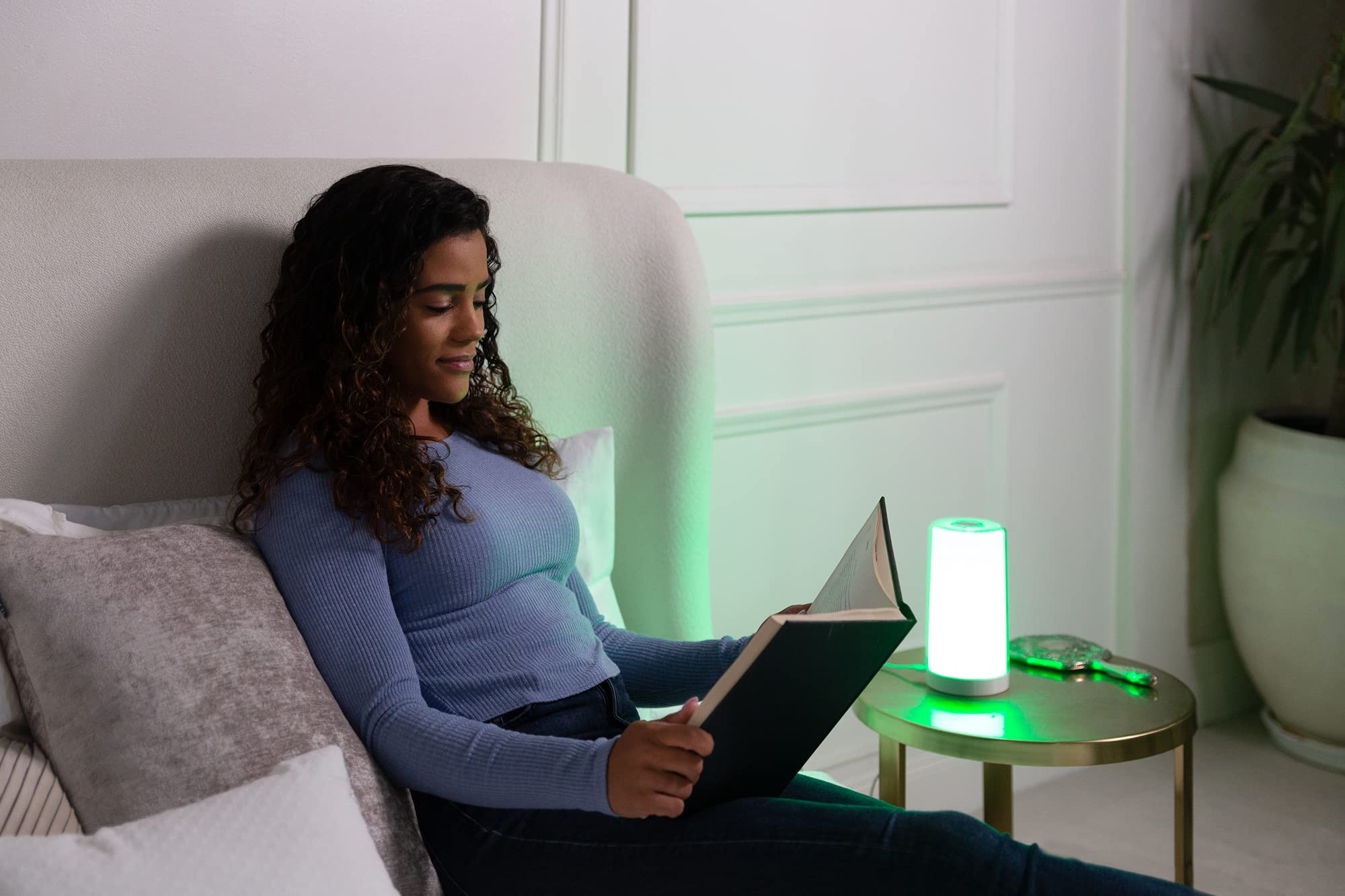 Hooga Green Light Therapy Lamp for Migraines, Headaches, Insomnia, Light Sensitivity, Anxiety Relief. Narrow Band Green LEDs. So