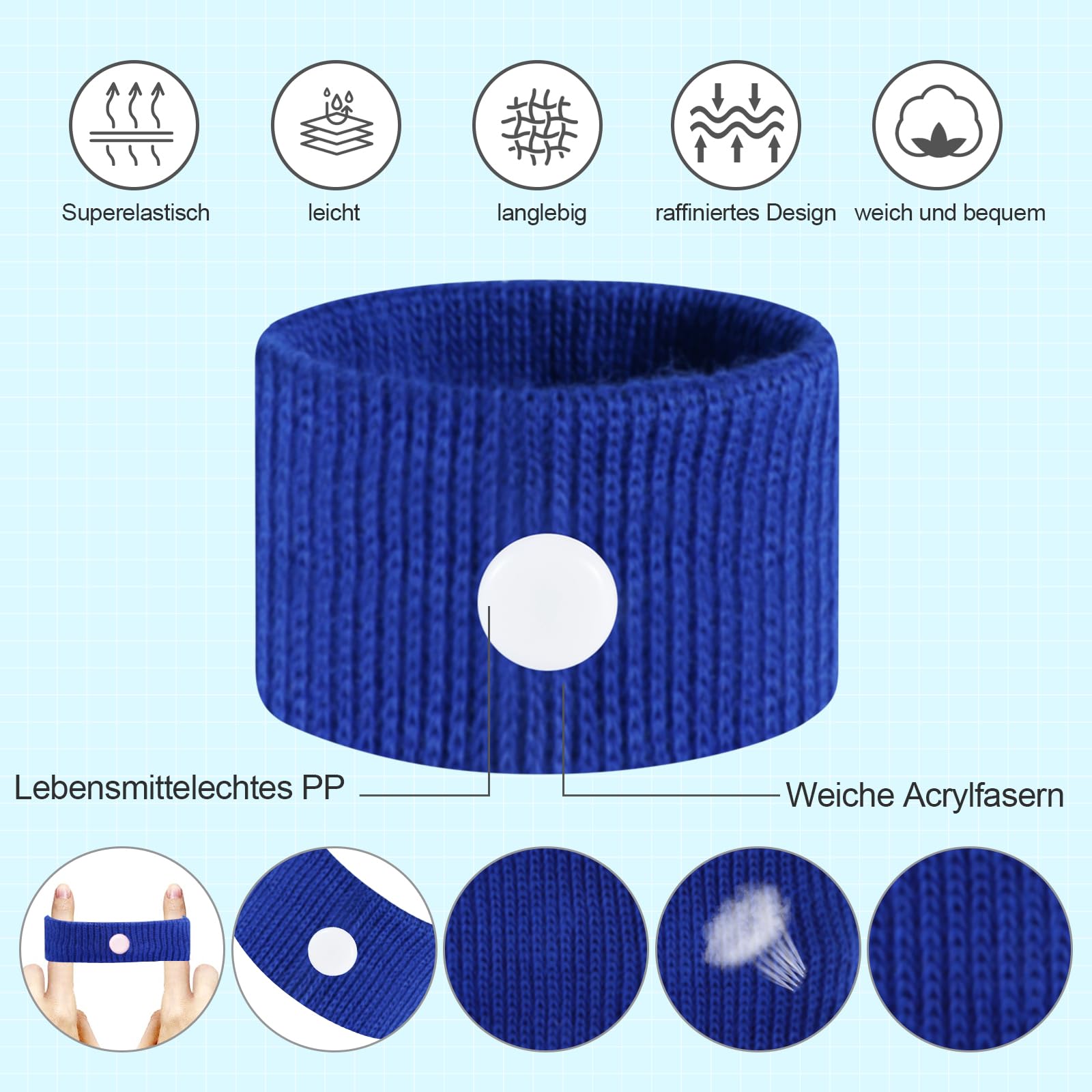 SZSTYYP Motion Sickness Bands for Kids, Travel Sickness Relief Wristbands, Anti-Nausea Wristbands for Car Sickness(Pink and Blue