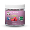 Three Lollies Queasy Drops - Pink Sour Raspberry Flavor - Travel Sickness & Nausea Relief, Soothes Stomach & Dry Mouth, Natural 