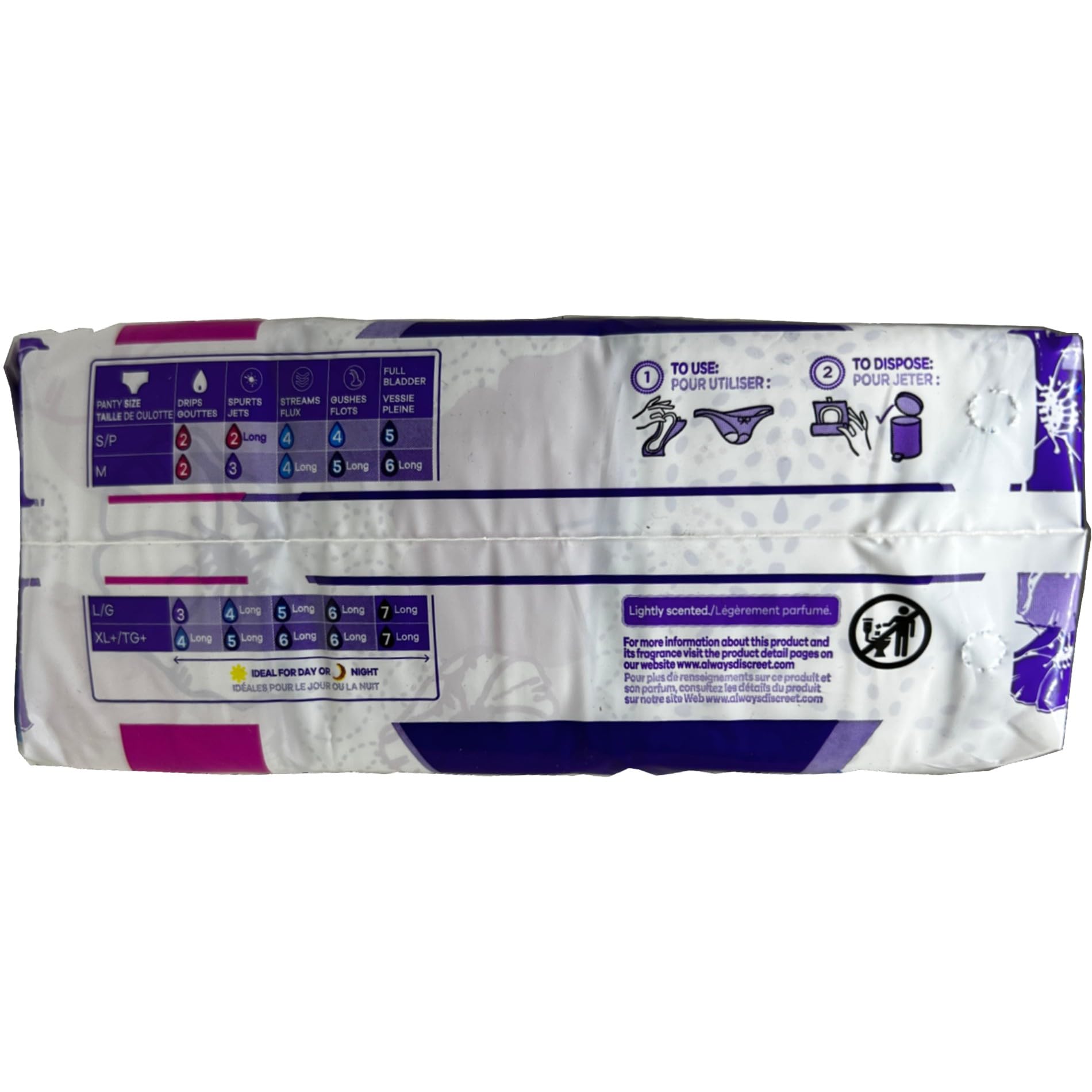Always Discreet Incontinence Liners, Very Light Absorbency - 48 Ct Each Pack (4 Pack)