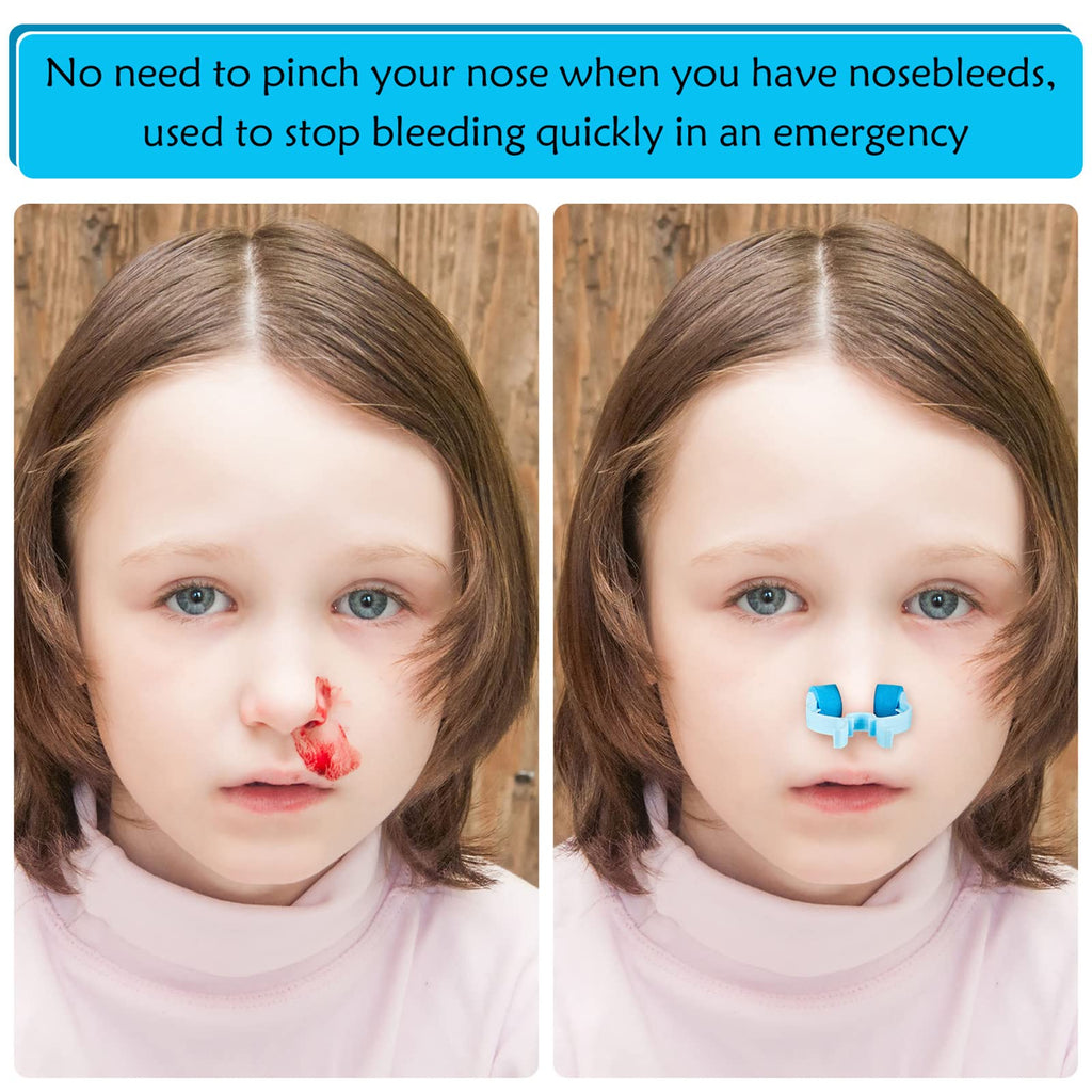 Frienda 60 Pieces Plastic Foam Nose Stop Clips Nose Nasal Stopper Clips for Accidental or Emergency Condition(Blue)