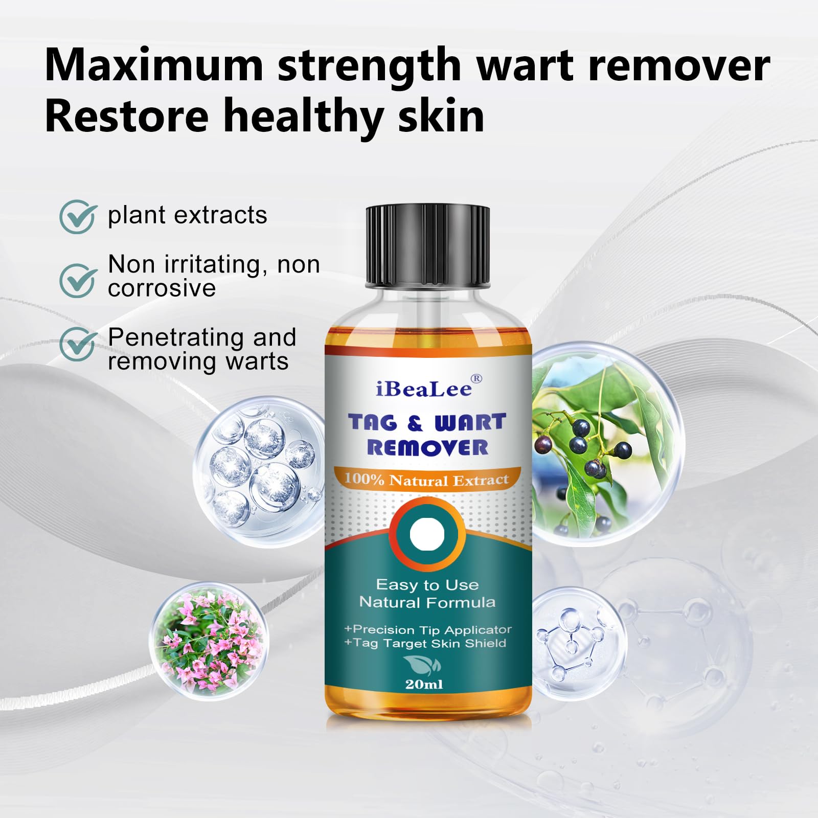 skin tag remover Skin Tag Remover-12% Wart Liquid effective -at home SkinTag Remover-Natural Ingredie Safe for All SkinTypes for