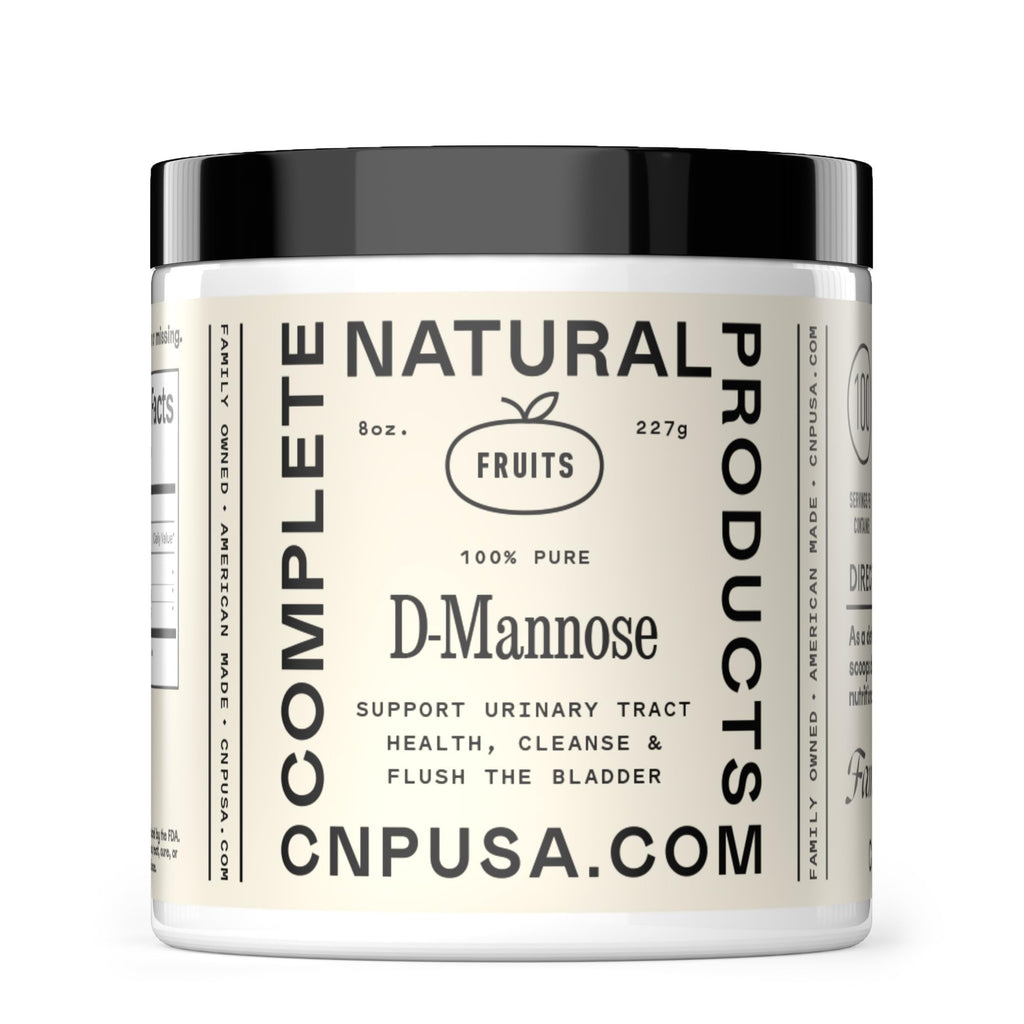 Complete Natural Products Pure D-Mannose Powder Supplement - Bulk D-Mannose 8oz (227 g) 115 Servings for UTI, Bladder, & Urinary