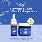 Oilogic Stuffy Nose & Cough Baby Essentials - Baby Humidifier Vapor Drops for Diffuser & Humidifier & Chest Vapor Rub - Gentle E