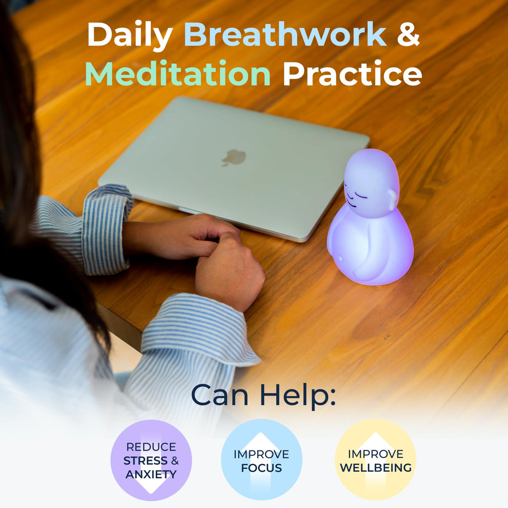 Mindsight Breathing Buddha Guided Visual Meditation Tool for Mindfulness | Slow Your Breathing & Calm Your Mind for Stress & A