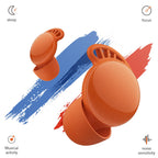 45dB Earplugs for Sleeping,Noise Cancelling Ear Plugs with 8 Pairs Ear Tips, Reusable Hearing Protection Noise Reduction Earplug