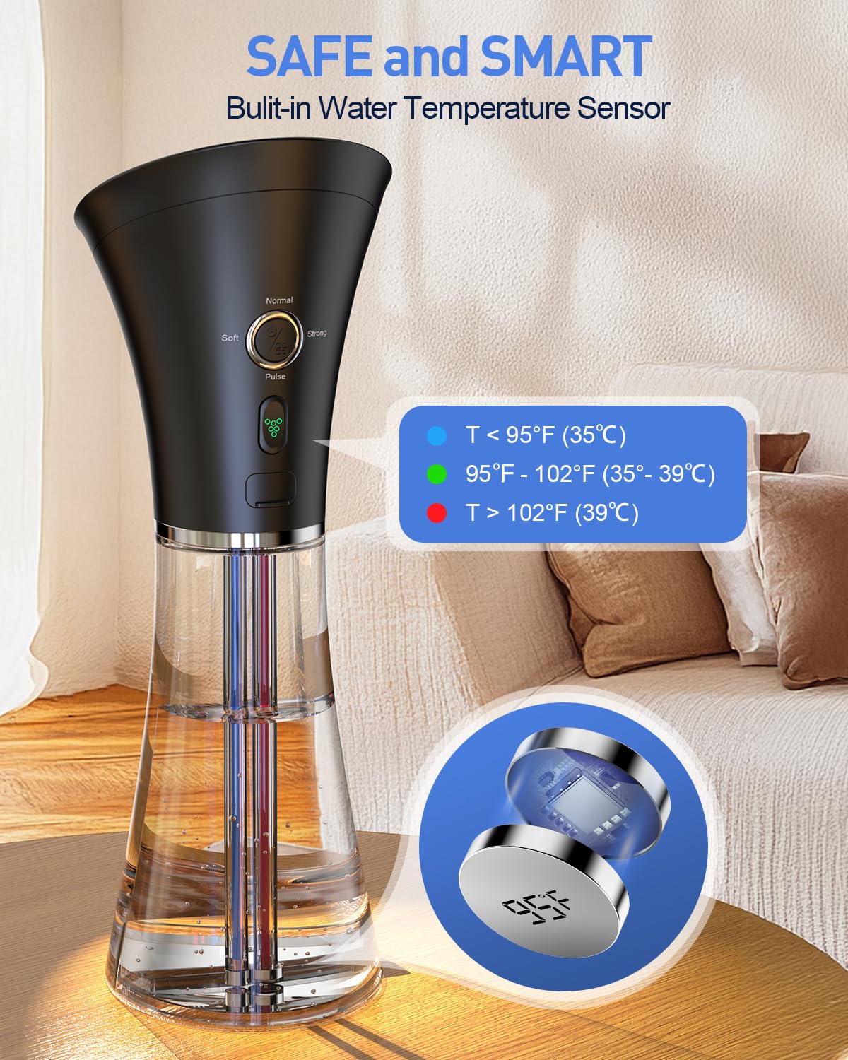 HeaDot Ear Wax Removal with Smart Water Temperature, Water Powered Ear Cleaner with 6 Tips, Safe and Effective Ear Wax Removal K