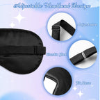 BBTO 8 Pcs Sleep Mask, Silk Eye Mask for Sleeping with Adjustable Strap, Blackout Sleeping Eye Blindfold Soft Silk Mask for Men