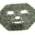 Natural Jade Sleep Mask Facial Eye Cooling Stone Massage Tools for Puffy Eyes Dark Circles (Green)