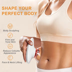 MASIKETEC Body Sculpting Machine, Professional Cordless Handheld Massager Electric Cupping Therapy Massager - for Belly, Waist,