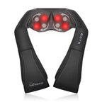Snailax Shiatsu Neck and Back Massager with Heat, Neck and Shoulder Massager, Deep Kneading Electric Massage Pillow for Shoulder