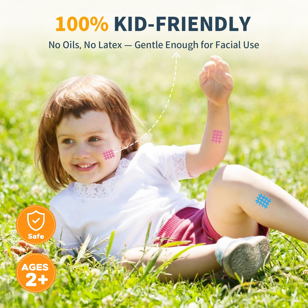 Kids Itch Relief Patches - 72 Pcs, EZ Relief for Bug Bites, Reduces Swelling, Prevents Scratching, Waterproof, 100% Child-Frien