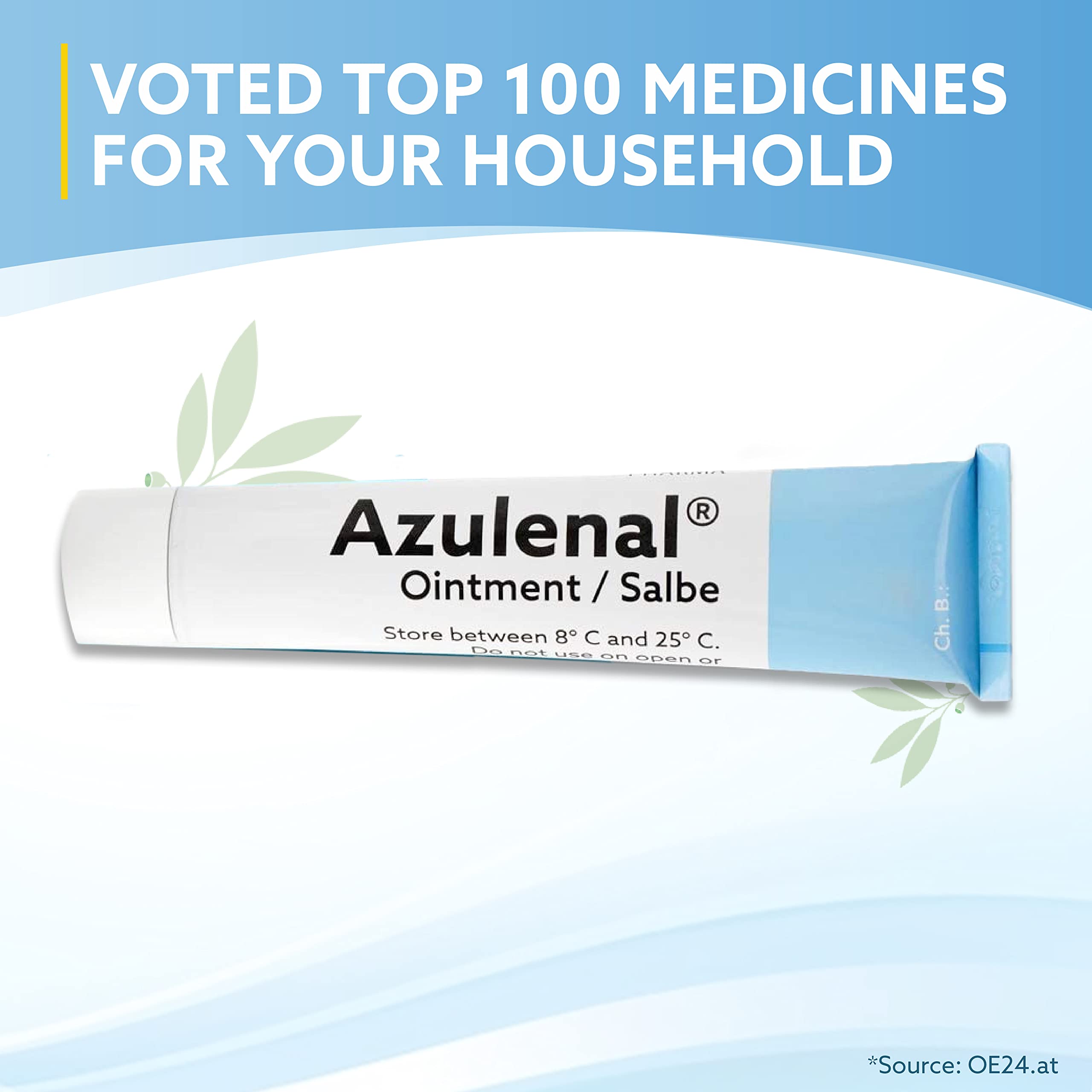 AZULENAL Ointment with Guaiazulene | Ointment for Diaper Rashes Itches Cuts & Sore Nipples | Suitable for Use for Babies and Nur