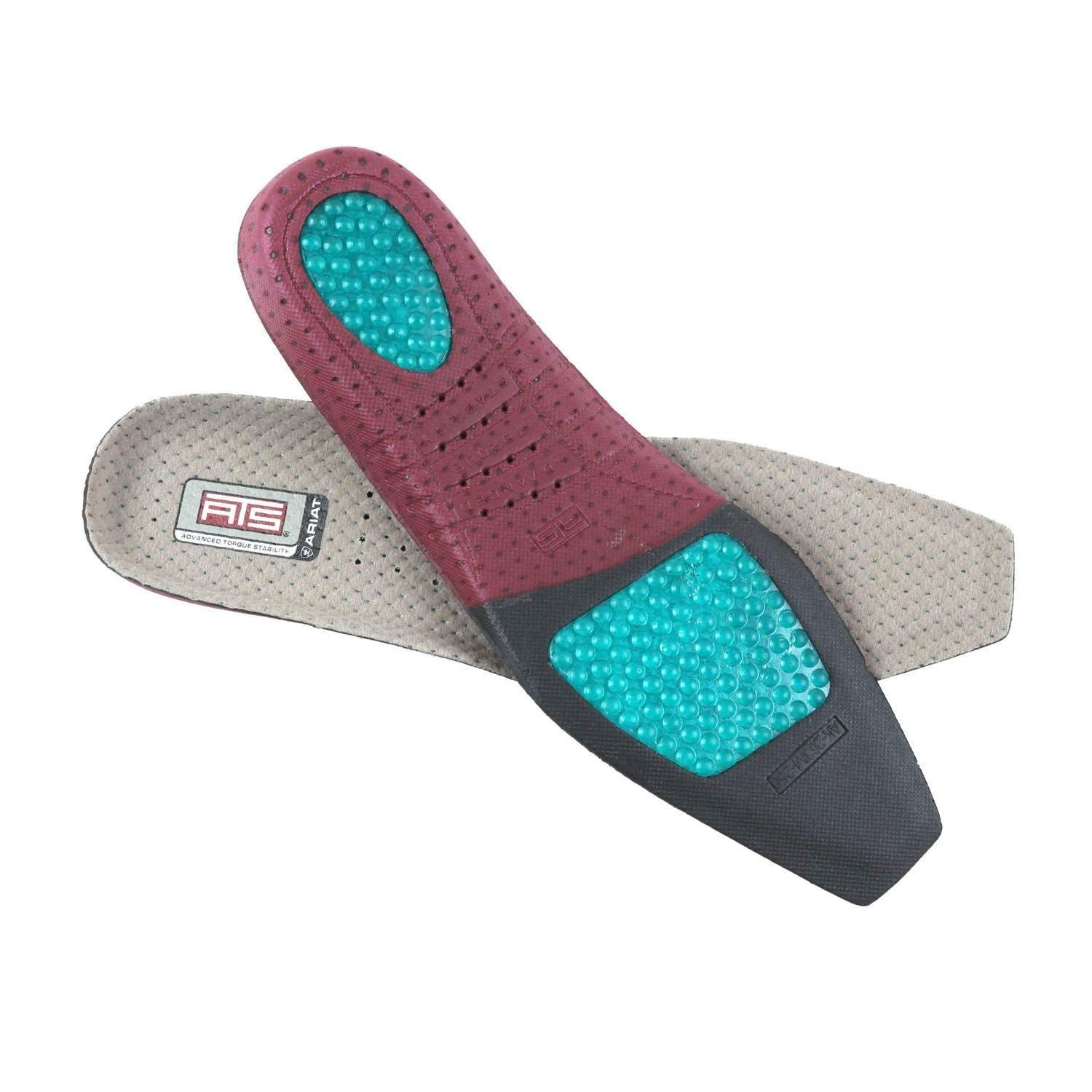 ARIAT Womens ATS Square Toe Insole Footbeds, Multicolored, 7