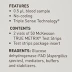 McKesson TRUE METRIX Blood Glucose Test Strips for Diabetes [100 Strips] Self-Monitoring System