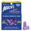 Macks Slim Fit Soft Foam Earplugs, 5 Pair - Small Ear Plugs for Sleeping, Snoring, Traveling, Concerts, Shooting Sports & Power