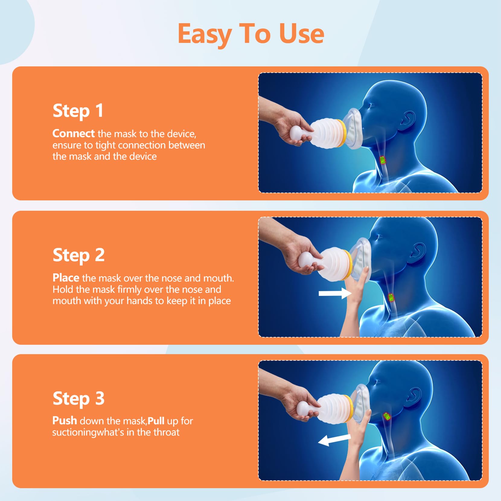 Choking Rescue Device, Anti Choking Device,Choking Device for Kids and Adults,Choke Rescue Device, Anti Choking Device All Ages