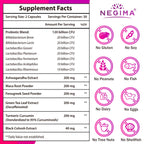 Menopause Supplements for Women, 120 Billion CFUs Probiotics for Women, 13-in-1 Herbs & Botanicals Complex, for Hormone Menopaus