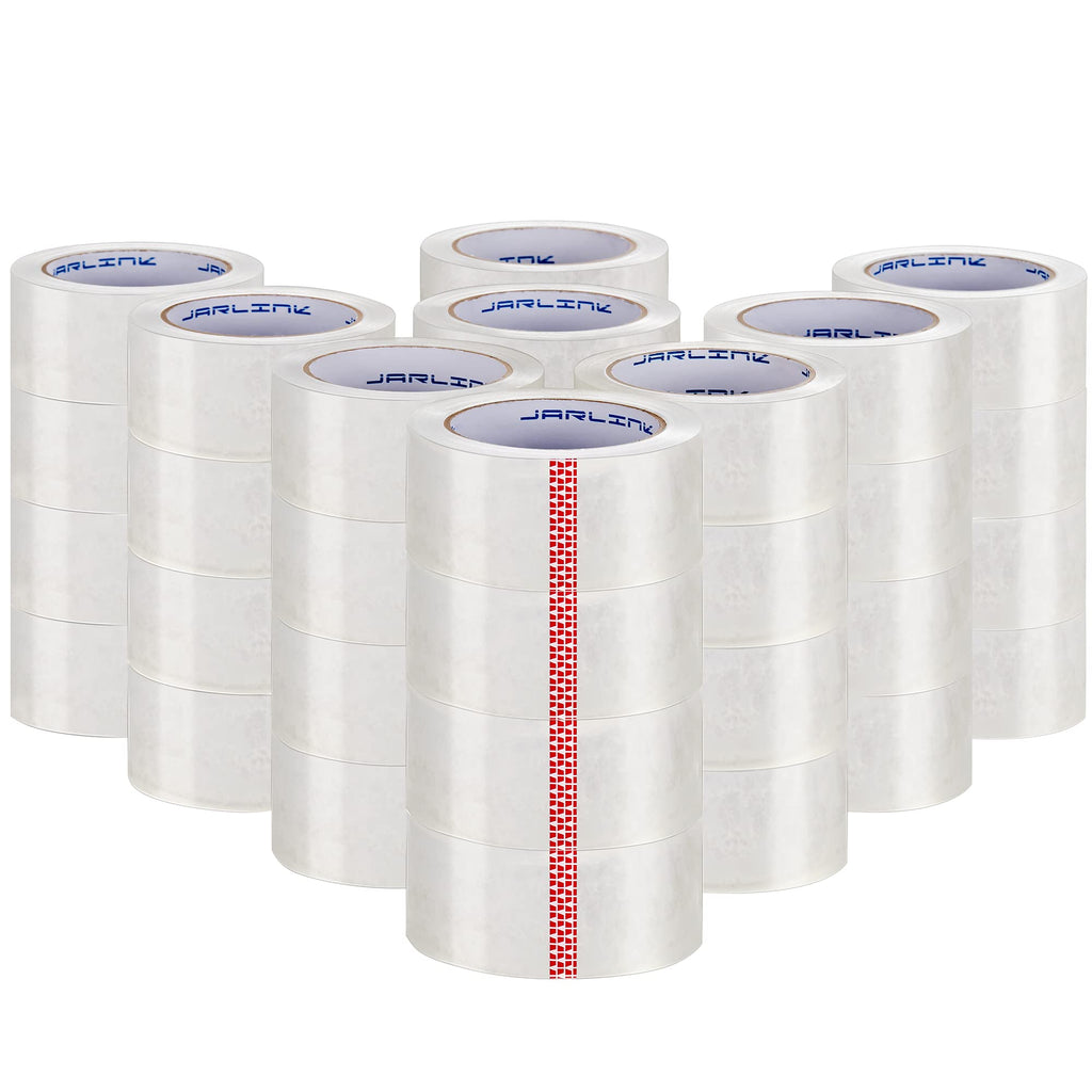 JARLINK clear Packing Tape (36 Rolls), Heavy Duty Packaging Tape for Shipping Packaging Moving Sealing, 27mil Thick, 188 inches