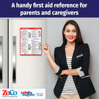 Safety Magnets by ZOCO - CPR & Choking Fridge Magnet - First Aid Instructions for Infants, Children, & Adults - Heimlich Maneuve