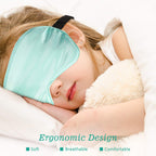 BBTO 4 Pcs Silk Sleep Eye Masks Smooth Soft Satin Eye Covers with Adjustable Strap Blindfold for Sleeping Blocking Out Lights Tr