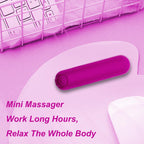 Kieasn Upgrade Mini Massager, Portable Massager for Body Relaxation (Pink)
