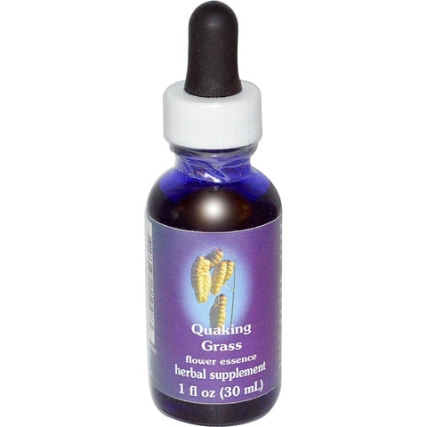 Flower Essence Services Dropper Herbal Supplements, Quaking Grass, 1 Ounce