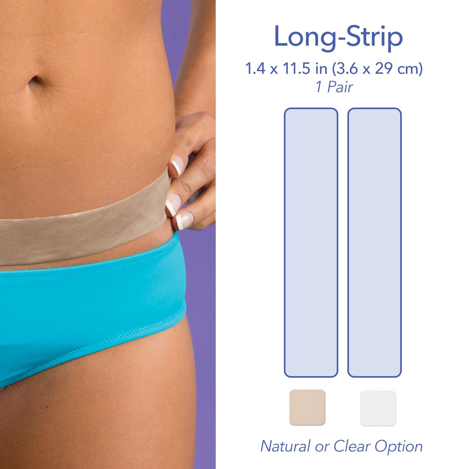 Biodermis Epi-Derm Long Strips, Silicone Gel Sheeting for Scars, Ideal for C-Section, Tummy Tuck, Cardiac Surgery Scars, Premium
