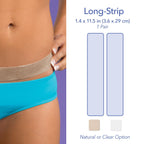 Biodermis Epi-Derm Long Strips, Silicone Gel Sheeting for Scars, Ideal for C-Section, Tummy Tuck, Cardiac Surgery Scars, Premium