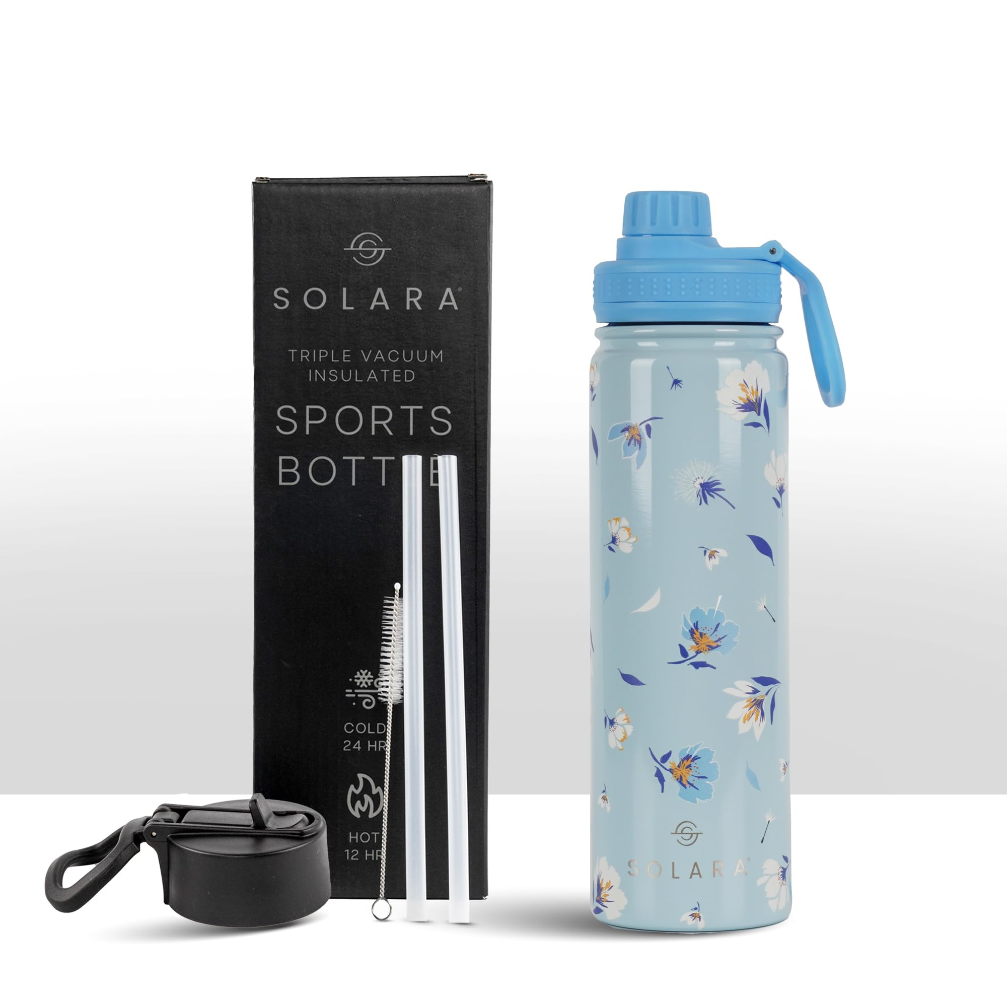 SOLARA Insulated Water Bottle 650ml, Hot Water Bottle, Hot and Cold Thermosteel Bottle for Travel, Home, Office, School, Hot and