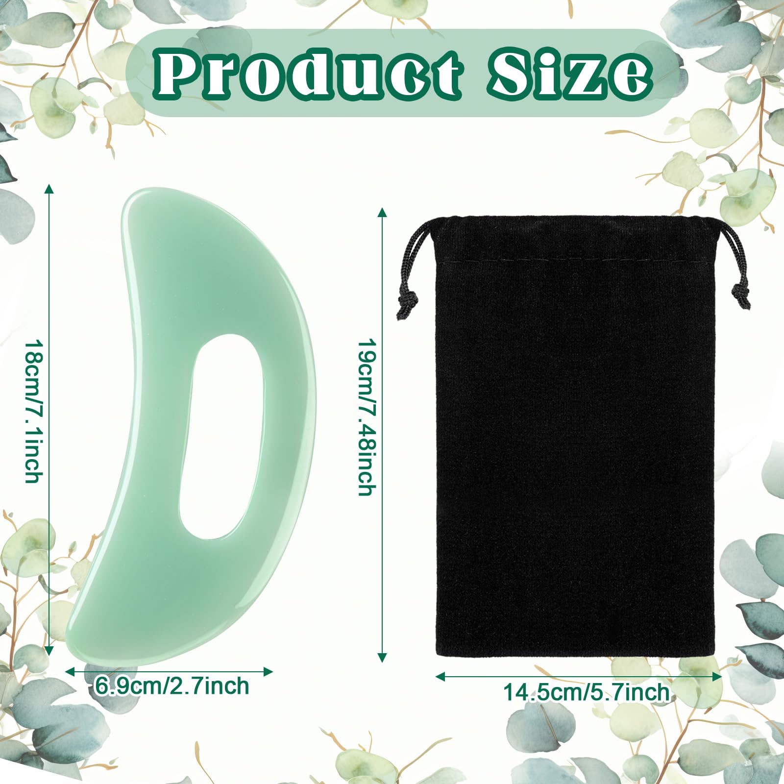 BBTO Gua Sha Massage Tool with Handle Resin Massage Tools Lymphatic Drainage Massager Body Shaping Gua Sha Tools for Full Body M