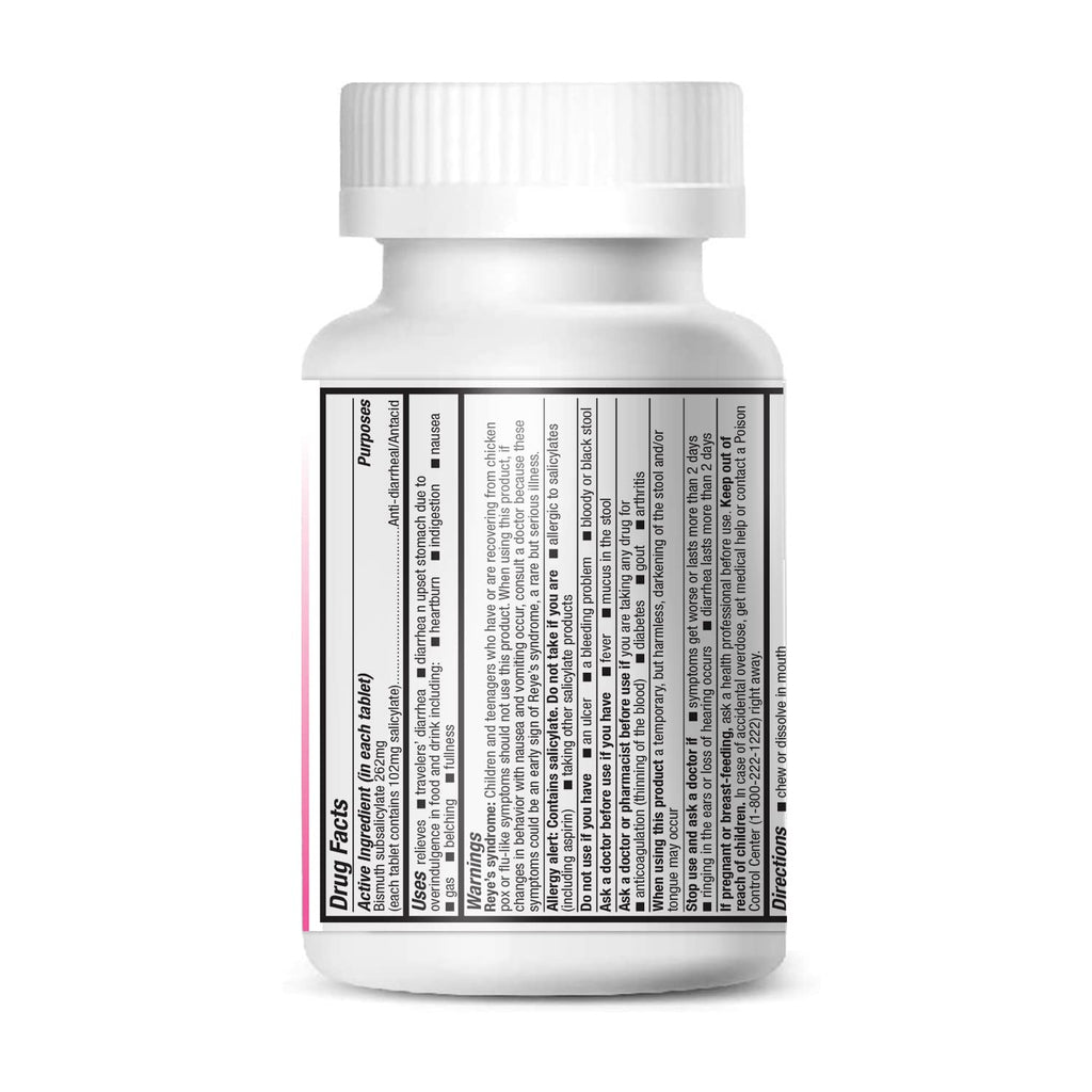 HealthA2Z Bismuth | Bismuth Subsalicylate 262mg | Multi-Symptom Relief | (100 Count (Pack of 1))