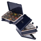 Rinten Pill Organizer 3 Times a Day, Weekly Pill Box Medicine Organizer Box, Travel Double Side 7 Day Pill Case with Backup One 