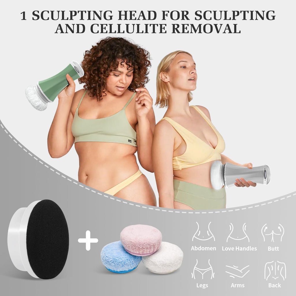 CAUTUM 2-in-1 Cordless Cellulite Massager, Electric Body Sculpting Machine, Portable