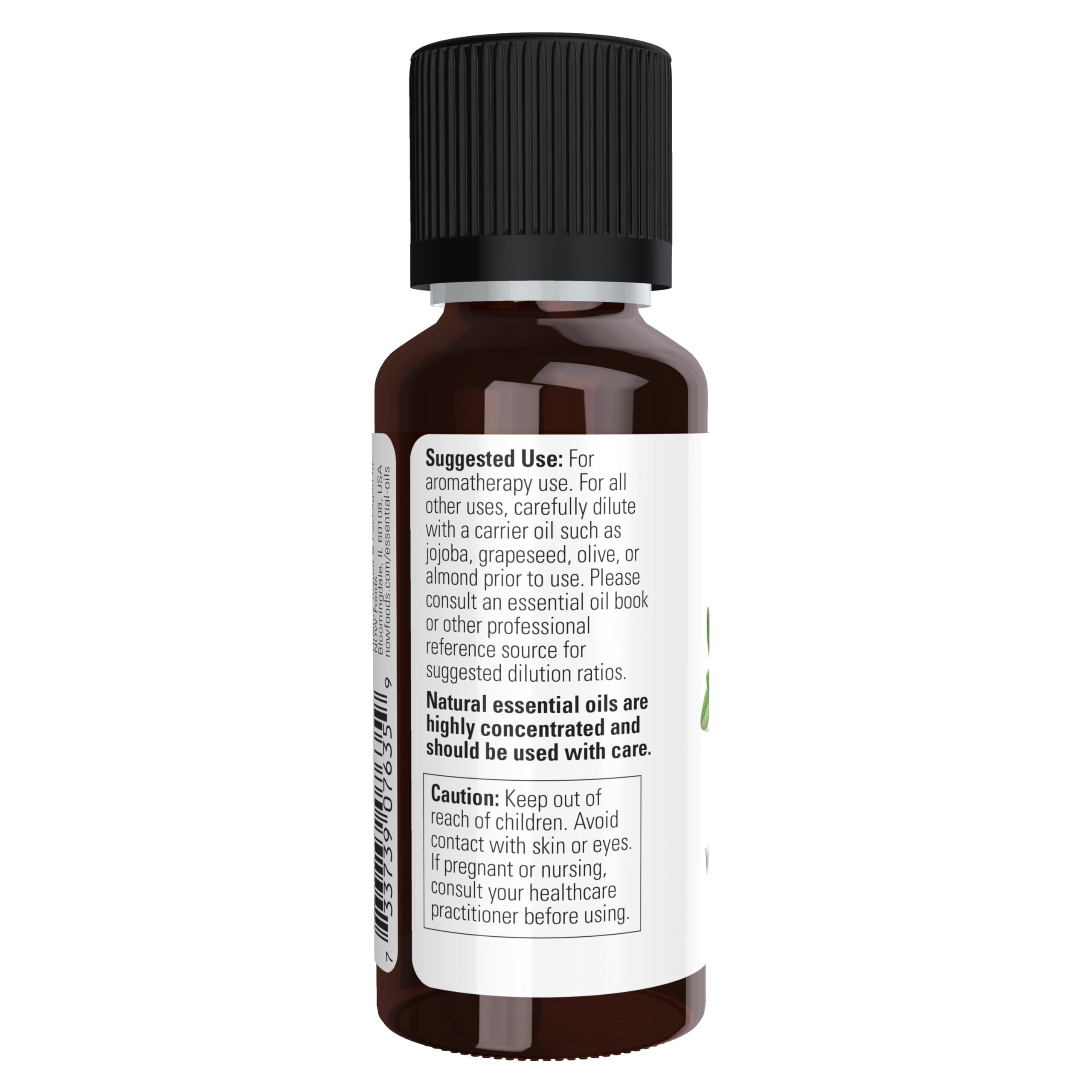 NOW Essential Oils, White Thyme Oil, Empowering Aromatherapy Scent, Steam Distilled, 100% Pure, Vegan, Child Resistant Cap, 1-Ou