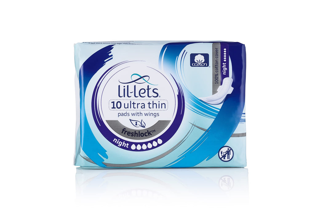 Lil-Lets FRESHLOCK Ultra Night Pads 8 Packs of 10 Pads