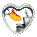 Earthly Body Edible Massage Candle, Peach - 4 oz - 3-in-1 Formula Can Be Used as a Candle, Oil & Moisturizer - Smooths & Nourish