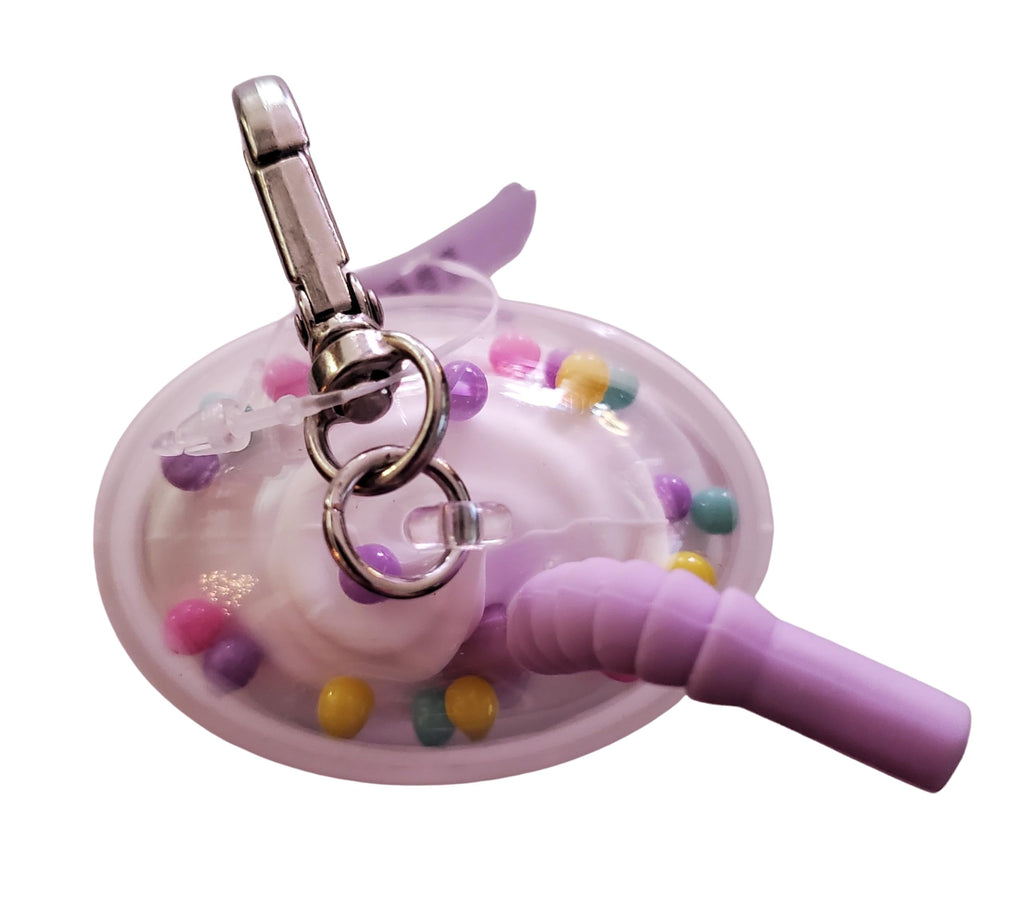 Bath and Body Works Purple Faceted Drink Cup Pocketbac Hand Sanitzer Holder