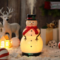 Rossesay Christmas Essential Oil Diffuser 120ml Ceramic Snowman Aromatherapy Humidifier, Holiday Diffuser Gift, Cute Tabletop Ch