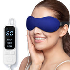 YFONG Heated Eye Mask for Dry Eyes, Stye and Migraines, USB Electric Eye Mask with 3 Temperature Settings & 4 Time Controls, War